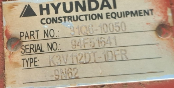 excavator hydraulic pump