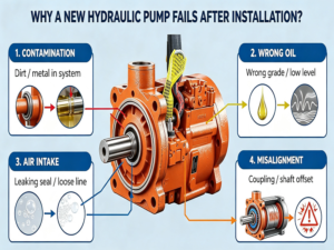 Why a new Hydraulic Pump fails after installation?
