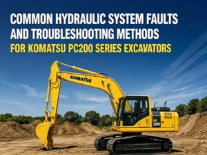 Komatsu PC200 Hydraulic System Common Faults and Troubleshooting Guide