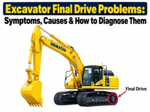 excavator final drive problems