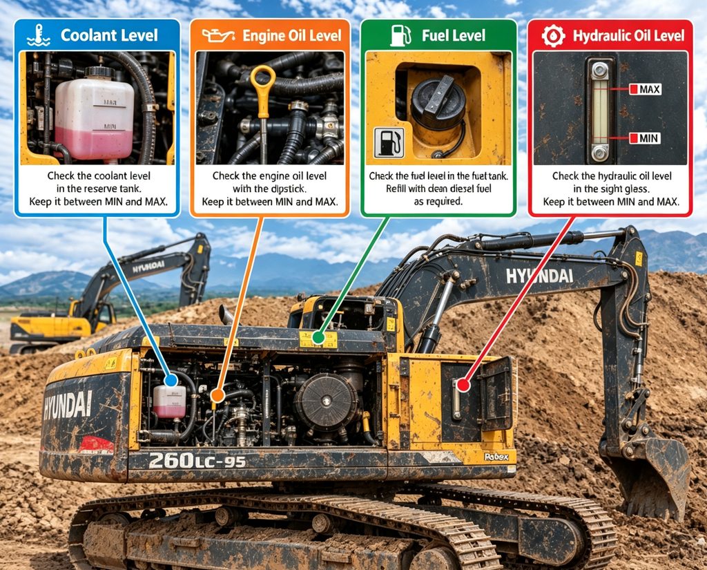 Hyundai R260LC Series Excavator Maintenance Guide