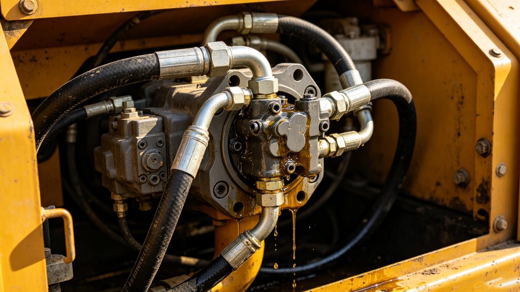 Hydraulic system oil leakage