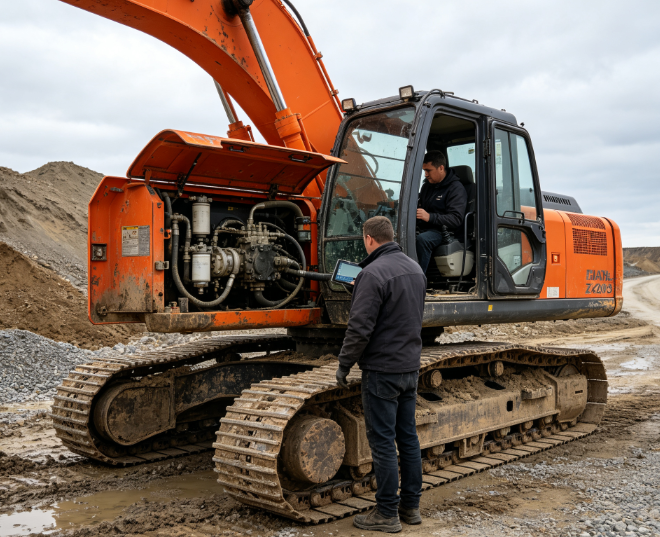 Hitachi ZX200-3 black smoke and engine stalling