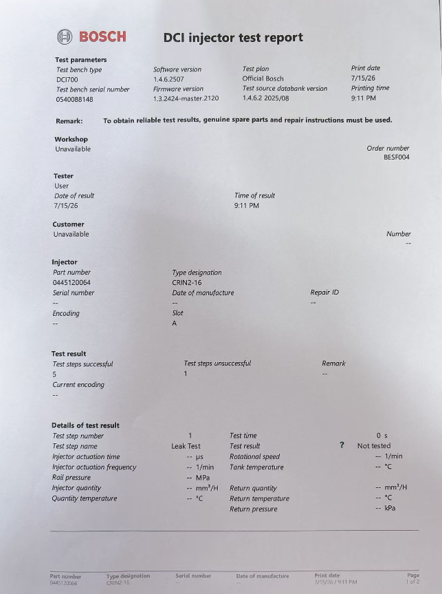 Fuel Injector Coding Guide