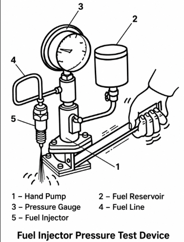 how to perform a fuel injector leak test after repair